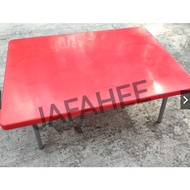 3V 3-Feet Solid Japanese Table/Foldable Table (RED / WHITE)