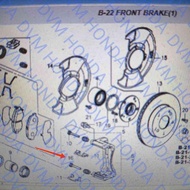 Front Brake Caliper Pin B Original Brv Dg1/Civic Fb Spare Part