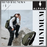 ALPAKA Metro Crossbody Sling Bag 7.5L Tablet Holder Expandable Bottle Pocket Recycled Nylon