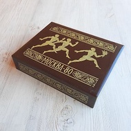 Moscow Olympic Games 1980 brown carbolite box made in ancient Greek style