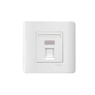 Schneider Pieno 1 Gang RJ45 Data Socket, Category 5E, White