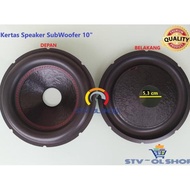 Kertas Speaker 10 Inch Subwoofer Import / Daun Speaker 10" Subwoofer