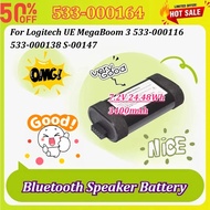 High-Capacity 533-000164 7.2V 24.48Wh 3400mAh Bluetooth Speaker Battery for Logitech UE MegaBoom 3 5