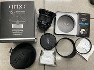 99新 IRIX 15mm F2.4 Blackstone 黑金屬版本 for Nikon F 少用出售 便宜賣