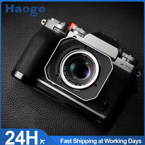 Haoge New Bayonet Lens Hood Metal Squaret for Fujifilm XF 23mm F2 R WR,XF 35mm F2 R WR, XC 35mm F2 L