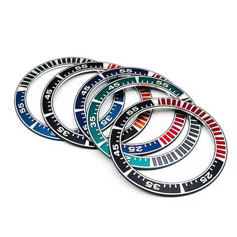 41x32mm LX Bezel Insert Fit For Seiko LX SNR025 SNR027 King Samurai Series NH35 NH36 Diving Case Rep
