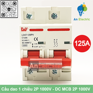 Cầu dao 1 chiều - DC CB 16A/20A/25A/32A/40A/50A/63A/125A DC1000V 2P cho solar - Aptomat 1 chiều Bộ n