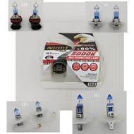 KAIER +80 SUPER BRIGHT CAR HEADLIGHT BULB H1 H3 H7 H8 (5000K) 2 UNIT 1 SET