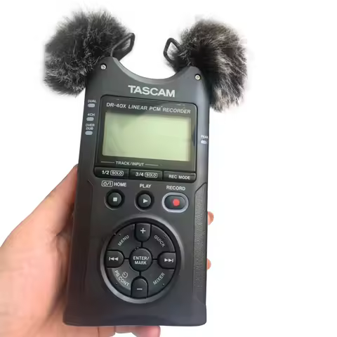 Pop FilteDead Cat Furry Microphone Windscreen Indoor Sponge Wind Muff Cover For Tascam DR40 Dr40X DR