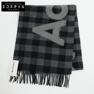 Acne Studios [Brand New] FN-UX-SCAR000297 Check Logo Scarf 37 x 205cm