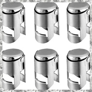 [I O J E] Stainless Steel Sealer Cork Saver Wine Vacuum Preservation Leak Proof (Pack of 6)