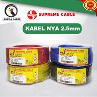 Kabel Listrik NYA 2.5mm / Kabel Kawat Tunggal 2.5mm / Kabel NYA 2.5mm Merek Eterna Supreme Espana Newca Suprera Senmi Harga Per Roll