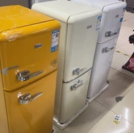⭐多尺寸100%新 復古冰箱retro small refrigerator ⭐家用小型 網紅高顏值家用雙門 節能冷藏冷凍 小冰箱 送貨上門 #復古小冰箱#retro small refrigerat