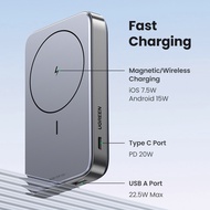 UGREEN 10000mAh 20W  PB206-15086 Fast charging Powerbank with Magnetic Wireless