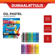 MAPED - [FREE GIFT] OIL DYE OIL CRAYON/ OIL PASTEL PASTEL/ OIL PASTEL CRAYON/ 24W 864012
