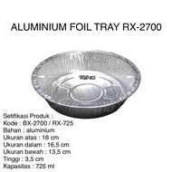 ROUND ALUMINUM FOIL CONTAINER BX-2700 RX-725/ RX 725 ALUMINUM FOIL CONTAINER/ food container
