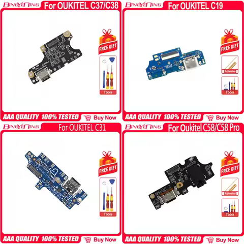 100% New Original For Oukitel C37/C38 C19 C31 C58/C58 Pro WP20/WP20 WP21 Ultra OKT3 RT7 RT10 USB Boa
