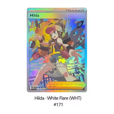 Bandai PKM Pikachu Proxy Cards High Definition Single Trading Cards Table Game Clearance Sale Hilda 