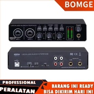 NEW Bomge U204 USB Audio Interface Soundcard Recording
