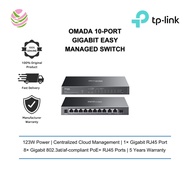 TP-Link Omada 10-Port Gigabit Easy Managed Switch with 8-Port PoE+ ES210GP