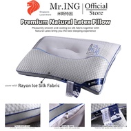 Ice Silk Fabric Latex Pillow cooling sensation (60cmx40cm)