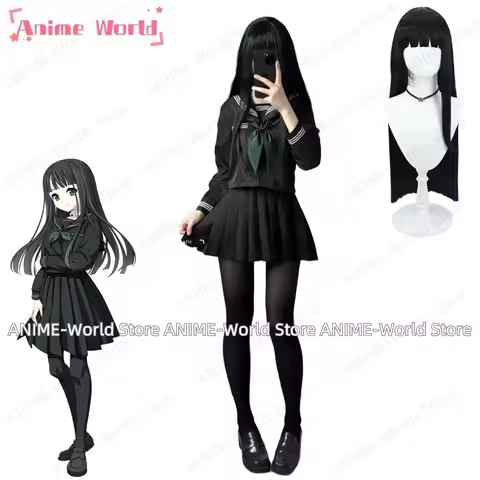 《Custom Size》Byakuya Rinne School Uniform Dress Cosplay Costume Halloween Chrismas New Year Party Co