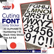 Sticker Font Cutting Alpahabets