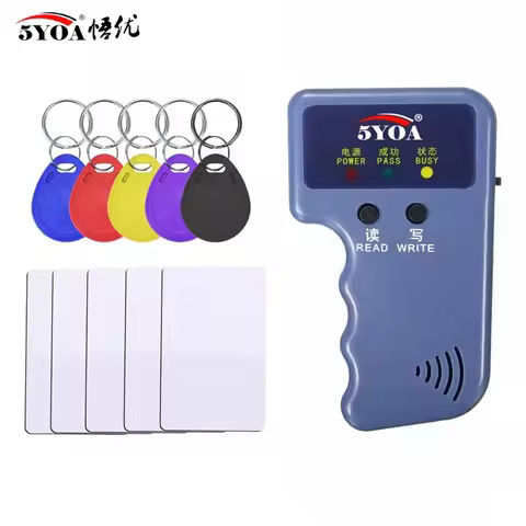 5YOA Handheld 125KHz Read EM4100 TK4100 RFID Copier Writer Duplicator Programmer Reader EM4305 T5577