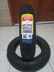 BAN TUBLES RING 14 ASLI MERK ASPIRA ASTRA BAN METIK HONDA VARIO BEAT BAN 90/80-14 BAN 100/80-14