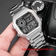 For Casio AE-1200 Watch Stainless steel case mod kit Modified metal 3299 bezel glass strap ring kit 
