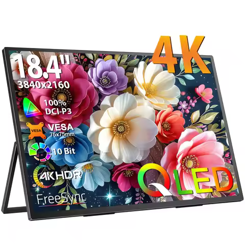 UPERFECT 18.4 Portable Monitors 4K Gaming Display 100% sRGB HDR USB C HDMI For PS5/4 Switch Laptop P