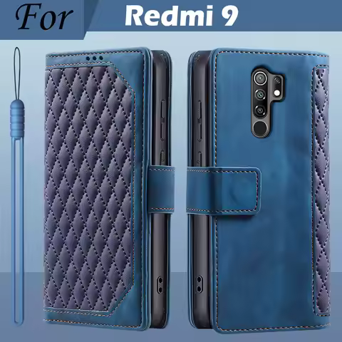 For Xiaomi Redmi 9 Case Magentic Flip Leather Stand Wallet Book Case For Redmi 9 Case Redmi 9 Phone 