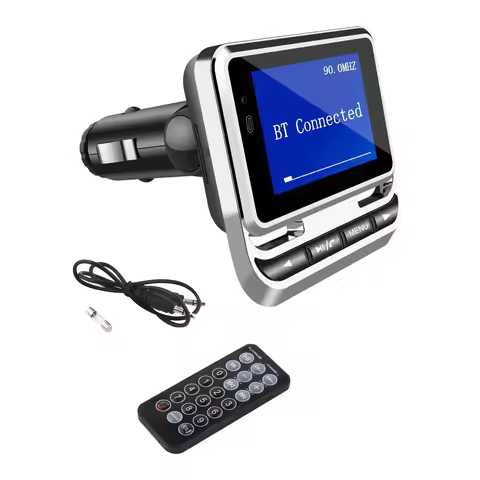 Car LCD Bluetooth FM Radio Transmitter FM12B 1.44Inch MP3 Player Handsfree Calls Bluetooth FM Transm