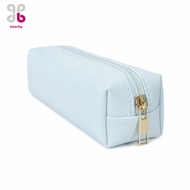 Baosity Synthetic Leather Pencil Case for Australian Students, Blanco Crema Blanco