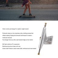 Spr-2Pcs 5.25inch Skateboard Trucks Aluminum Alloy Hollow Longboard Skateboard Trucks For 4 Wheels S