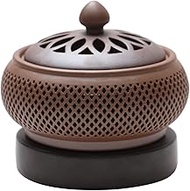 Ceramic Electric Incense Burner,Electronic Aroma Diffuser with Timing Temperature Adjustment,Resin Frankincense Burner,Retro Aroma Accessories Home Decoration Accessories Gifts