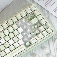 Forest Whisper Keycaps 130 Keys Cherry Profile PBT PC Wooting Aula F75 Mechanical Keycap Dye Sublima
