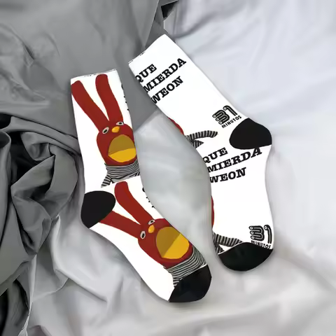 31 Minutos Juan Carlos Bodoque The green note La nota verde Socks Stockings Winter Non-Slip Couple S