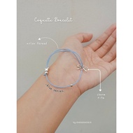 Coquette bracelet| Thin bracelet| Drawstring bracelet| Coquette bracelet