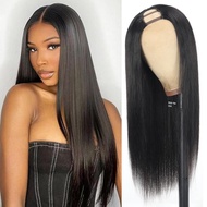 U Part Human Hair Wig Straight U part Wig Human Hair 100% Brazilian Virgin Human Hair Wig for Black 