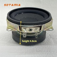 SOTAMIA 1pcs 3 Inch Warped Angle Subwoofer 4 Ohm 30W Large Stroke Rubber Side Pot Bottom Type Paper 