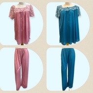 FELANCY- Sleepwear Suit Short Sleeve Long Pants 5022 - Size L