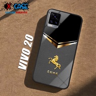HP Casing VIVO V20 Softcase VIVO V2025 V2024 Glossy Case Shiny Glass Casing Protective Mobile Phone 