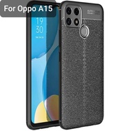 Autofocus softcase Oppo A11k, Oppo A15, Oppo A15s silikon slim case hitam model kulit jeruk