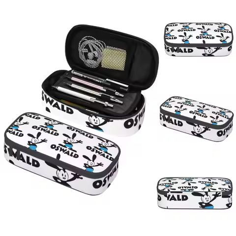 Oswald The Lucky Rabbit Pencil Case for Boy Girl School Pen Box Pencil Bag Stationery Supplies Pen H