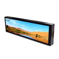 8.8 Inch -Compatible Touch Long Wide Monitor with Case PC Temperature Display PC Sensor Panel Displa
