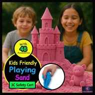1kg 2kg 48Pcs Playing Sand Sets Non Toxic Slime Sand Castle Play Set Playing Sand for Kids Mainan Pa