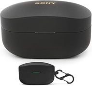 Sony WF-1000XM4 Replacement OEM Charging Case (Black) Bundle with Silicone Case Compatible for Sony WF-1000XM4 Noise Canceling Truly Wireless Earbuds (2 Items)