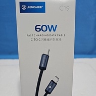 LEEMOA C-19 FAST CHARGING DATA CABLE 60W C to C  1000mm Type C Cable