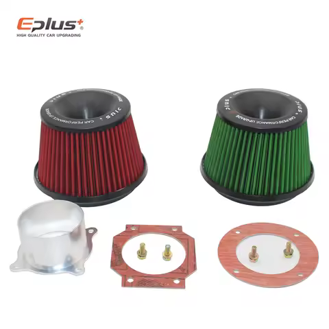 EPLUS Car Filters Air Intake System High Flow Filtre A Air Voiture Universal Connecting Base Red Gre